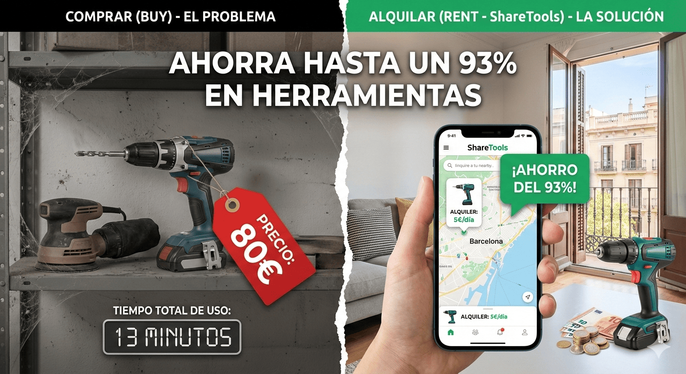 Ahorra hasta un 93% Alquilando Herramientas en Vez de Comprarlas